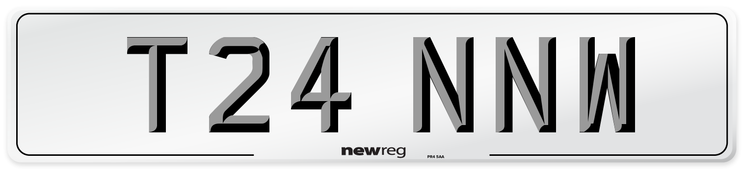 T24 NNW Number Plate from New Reg